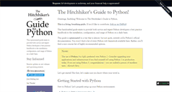 Desktop Screenshot of docs.python-guide.org